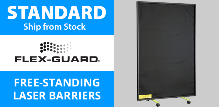 FLEX-GUARD laser Freestanding Standard Size Barriers