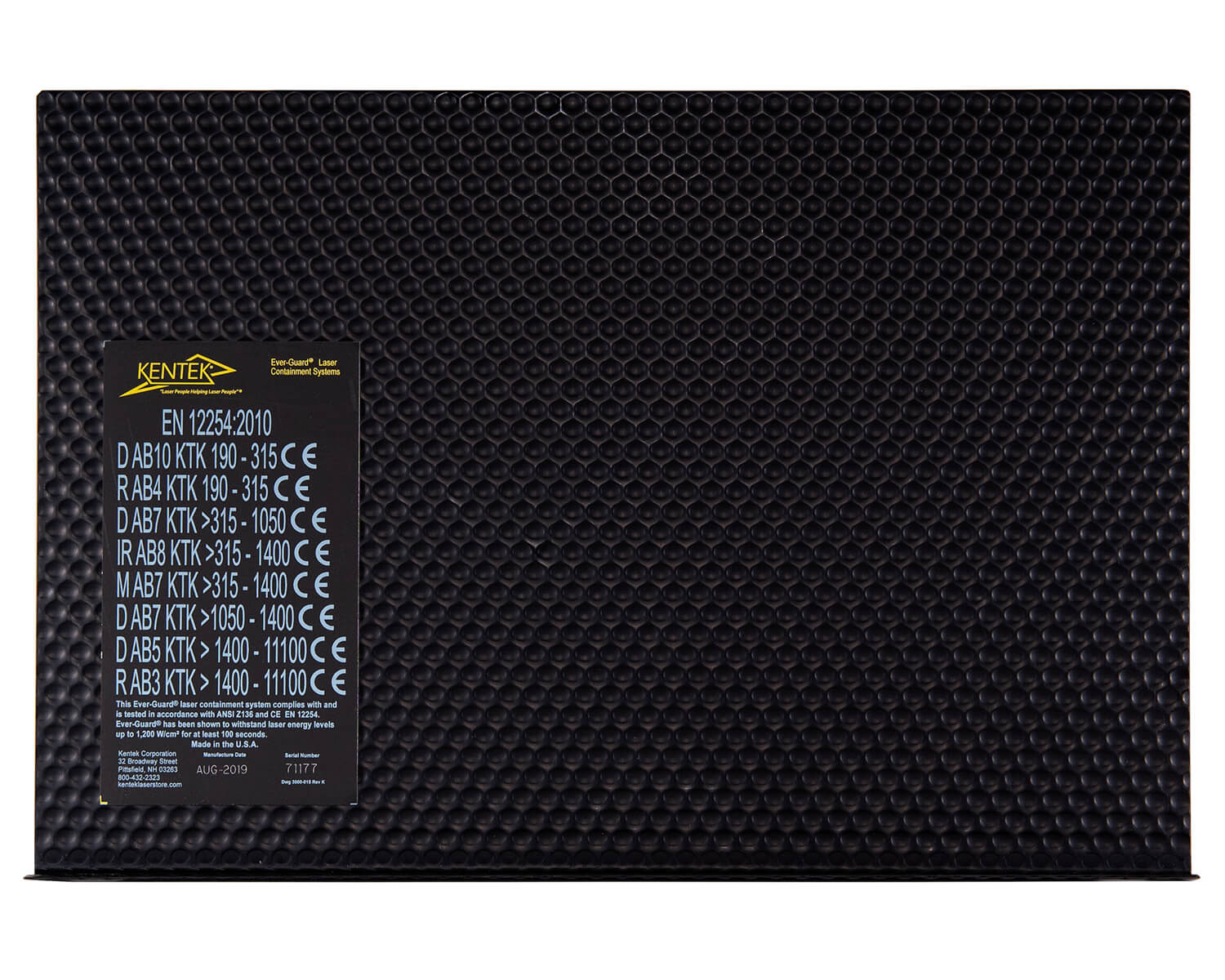 BENCH-GUARD™ Laser Barrier Panel 18 W x 12 H Inches