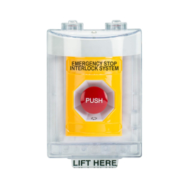 ENTRY-GUARD™ Emergency Access Mushroom Button with Weatherproof Cover