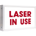 Laser In Use Sign - Illuminated, 1 Side, 12.25