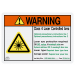 Class 4 WARNING Label - Laser Controlled Area - Custom