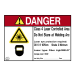 LightWELD® Class 4 Laser Welding Danger Sign - Laser Controlled Area