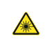 Radiation Hazard Symbol (RHS) Equilateral Triangle Label