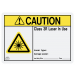 Class 3R CAUTION Sign - Laser In Use